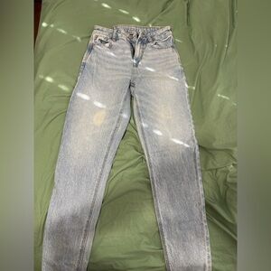 American Eagle Outfitters Light Blue Denim Mom Jeans